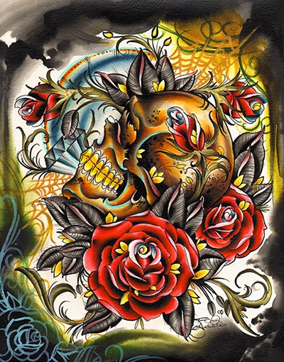 Gold Teeth - Canvas Giclee