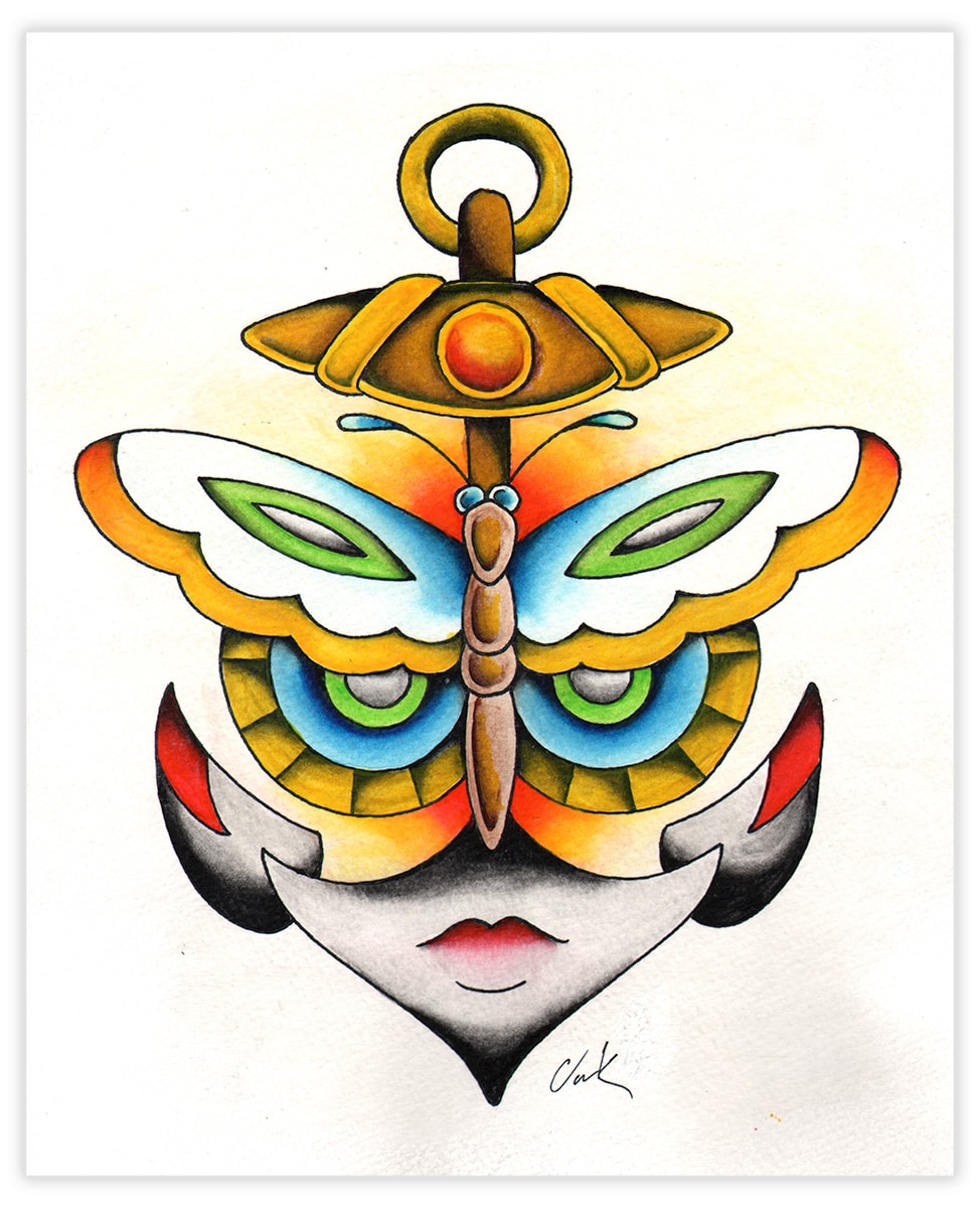 Butterfly Anchor Face