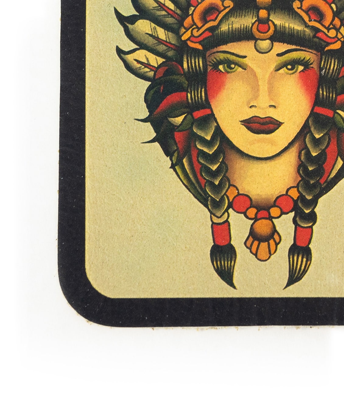 Indian Girl Leather Patch - Image 5