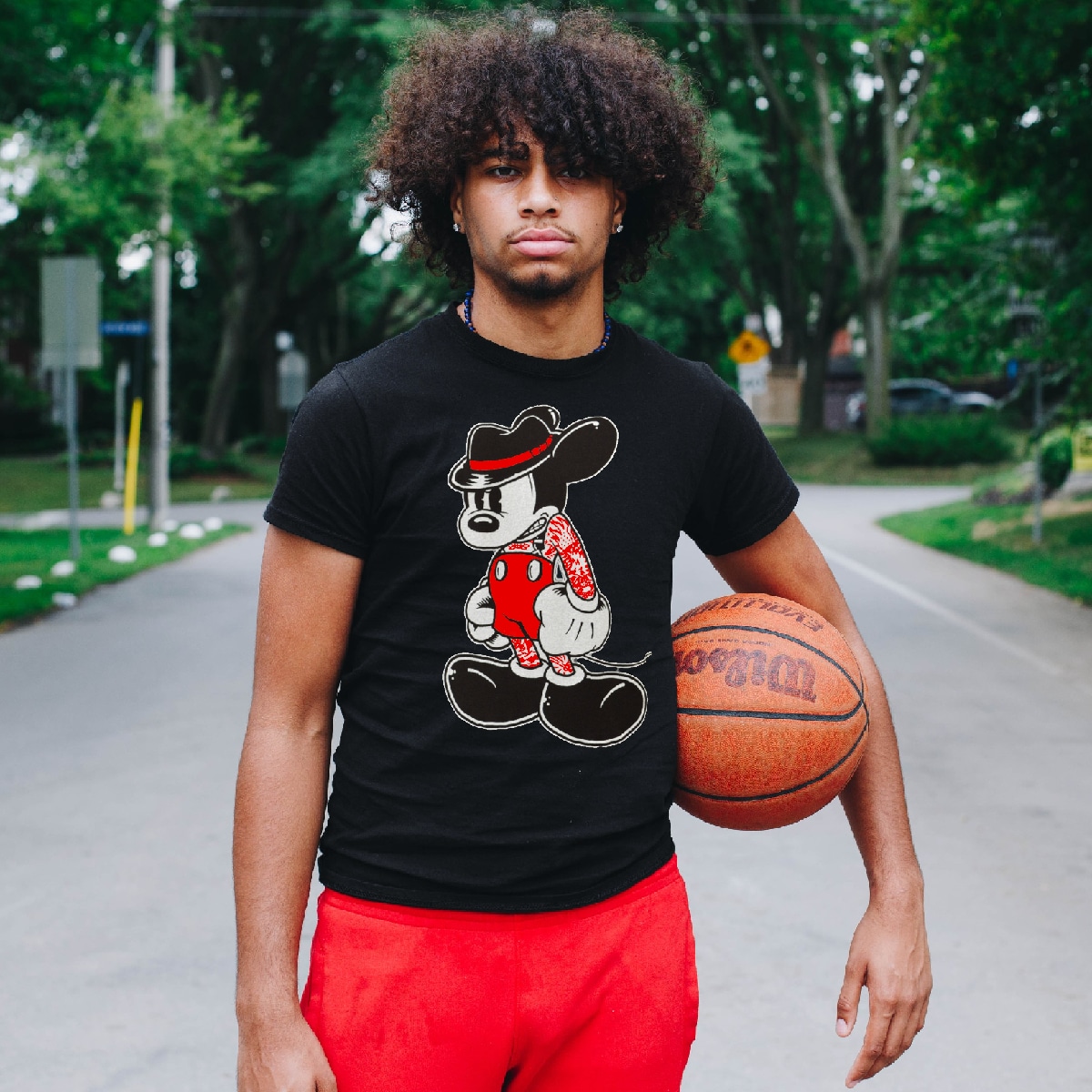 Mean Mouse - Men's T-Shirt - Image 2