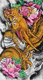 The Golden Dragon - Limited Edition Canvas Giclee