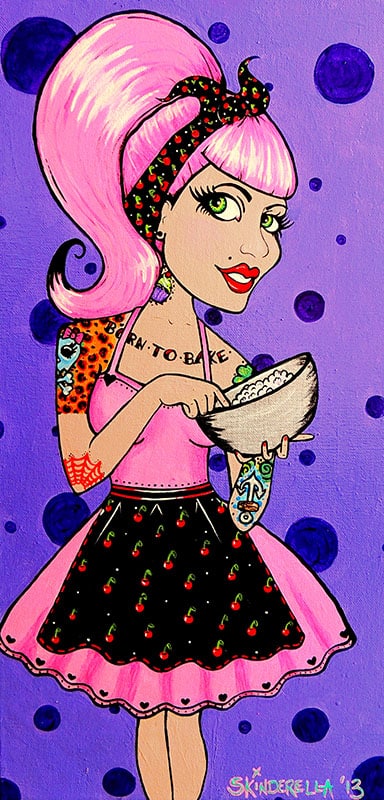 Born to Bake - Canvas Giclee