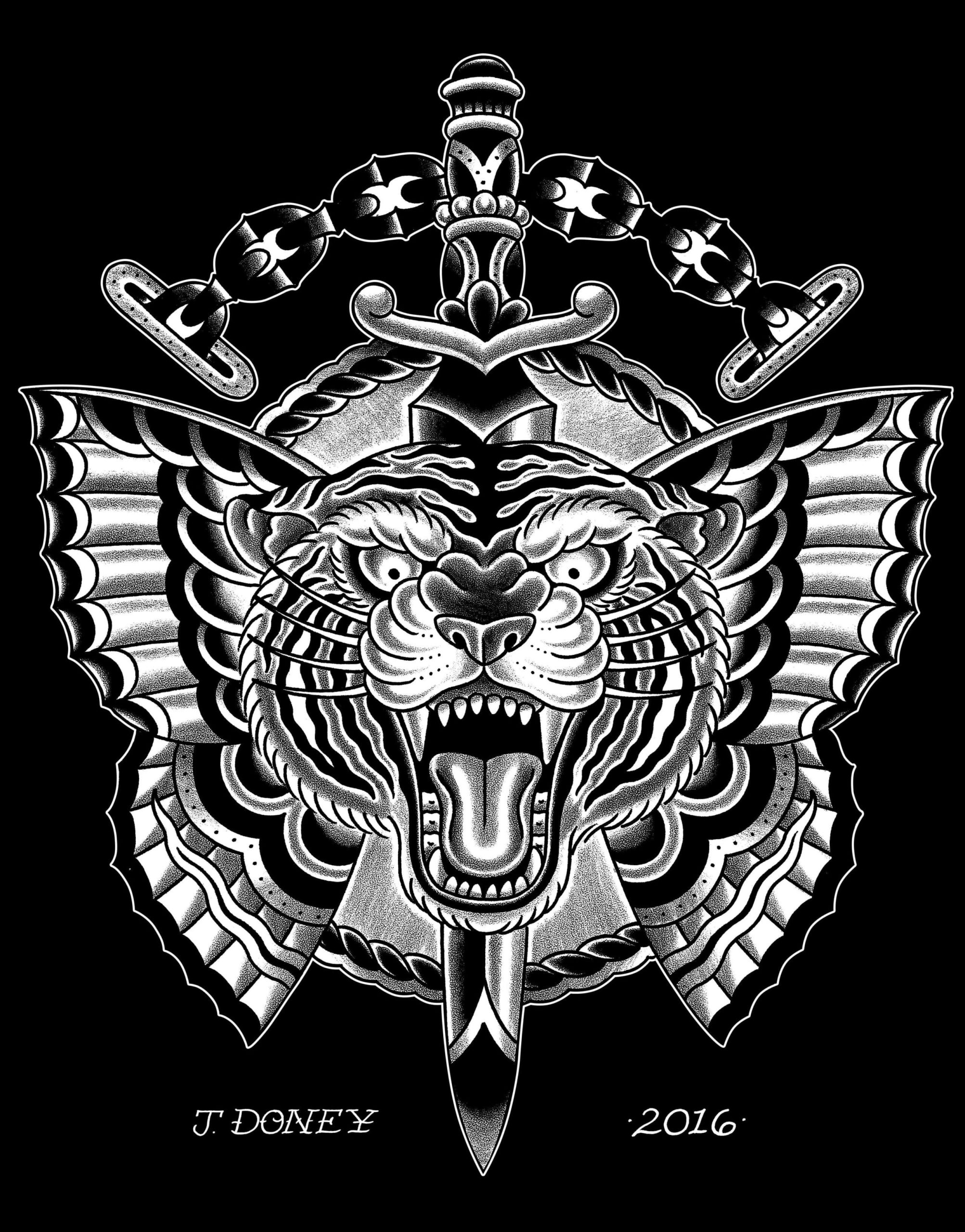 Flying Tiger - Men's T-Shirt - Image 4