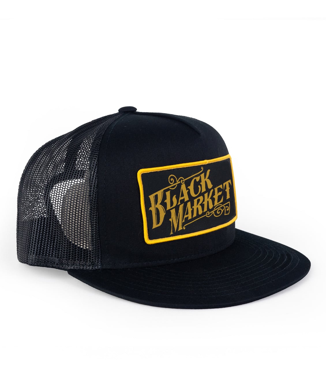 Black Market Gold Trucker Hat - Image 4