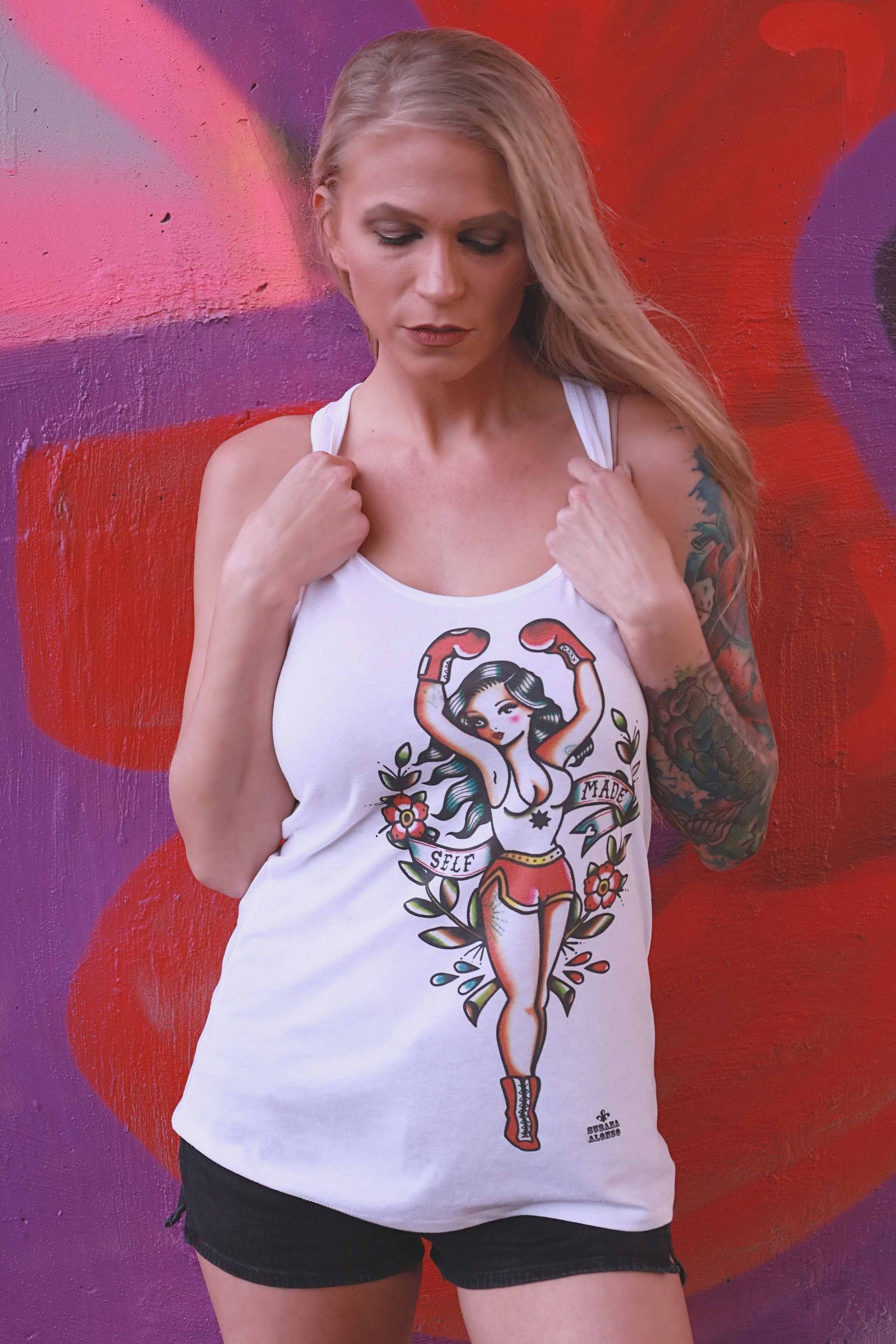 Self Made - Women's Racer Back Tank Top - Image 2