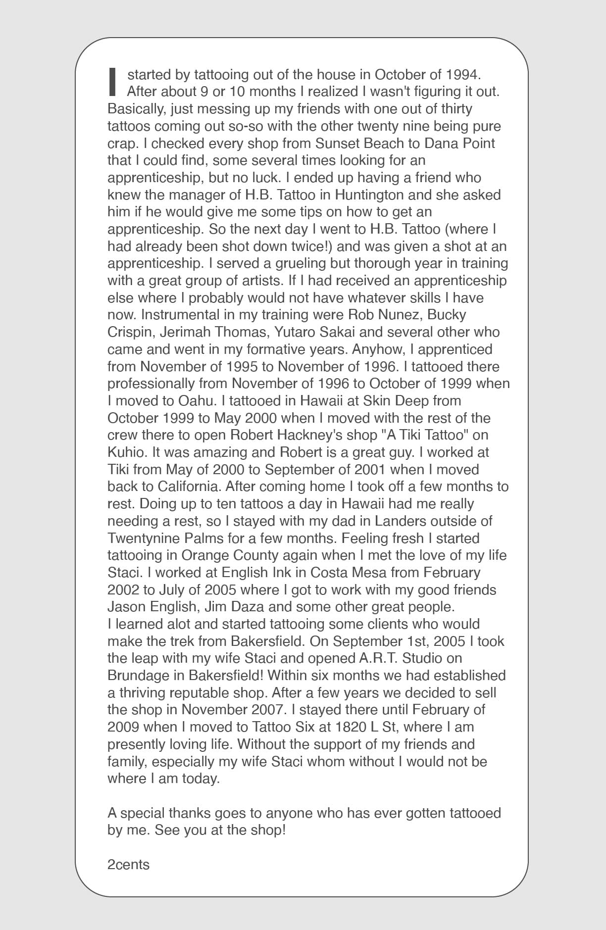 2 Cents Bio