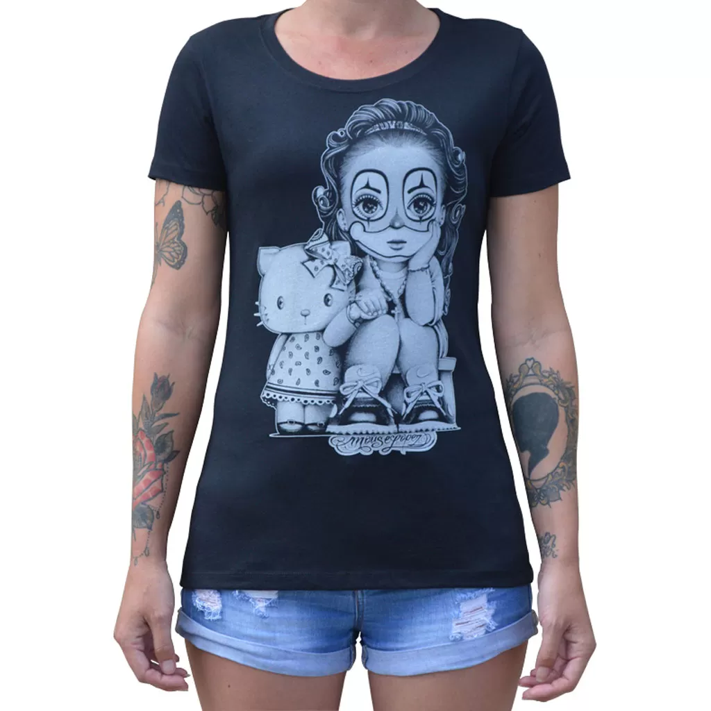Lil Payasa-Women's Loose Neck T-Shirt