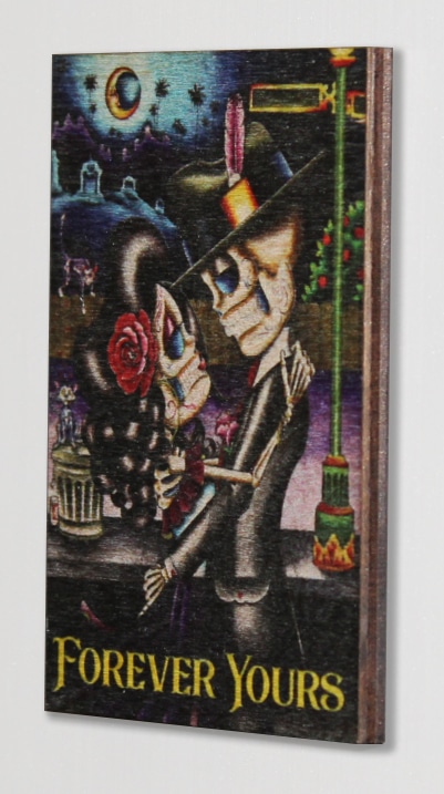 Forever Yours - Wood Refrigerator Magnet