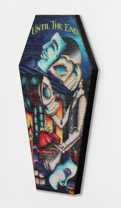 Until The End - Wood Refrigerator Magnet