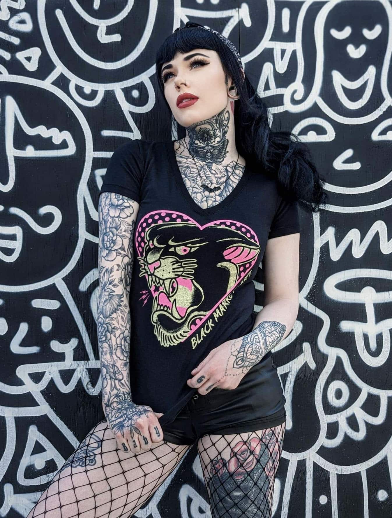 Pink Panther - Women's V-Neck T-Shirt - Image 3