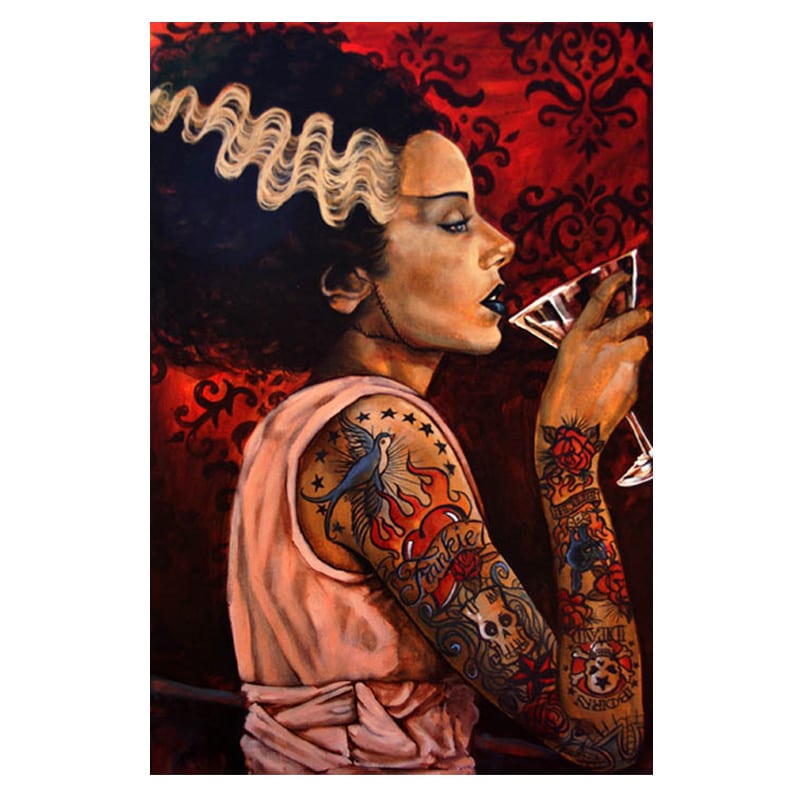 Bride Cocktail - Canvas Giclee