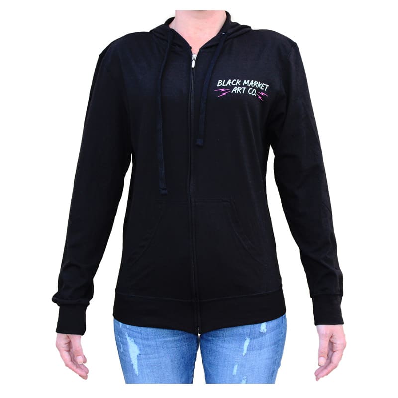Pink Panther Women's Light Weight Zip Hoodie