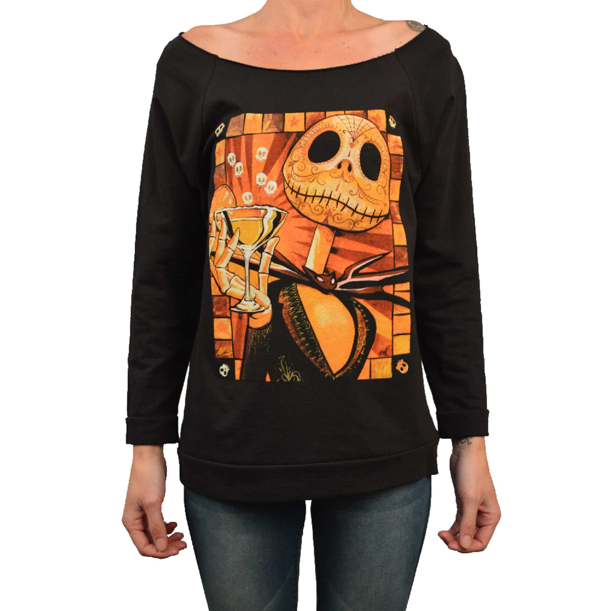 Womens Jack Celebrates - Unfinished Scoop Neck Sweatshirt
