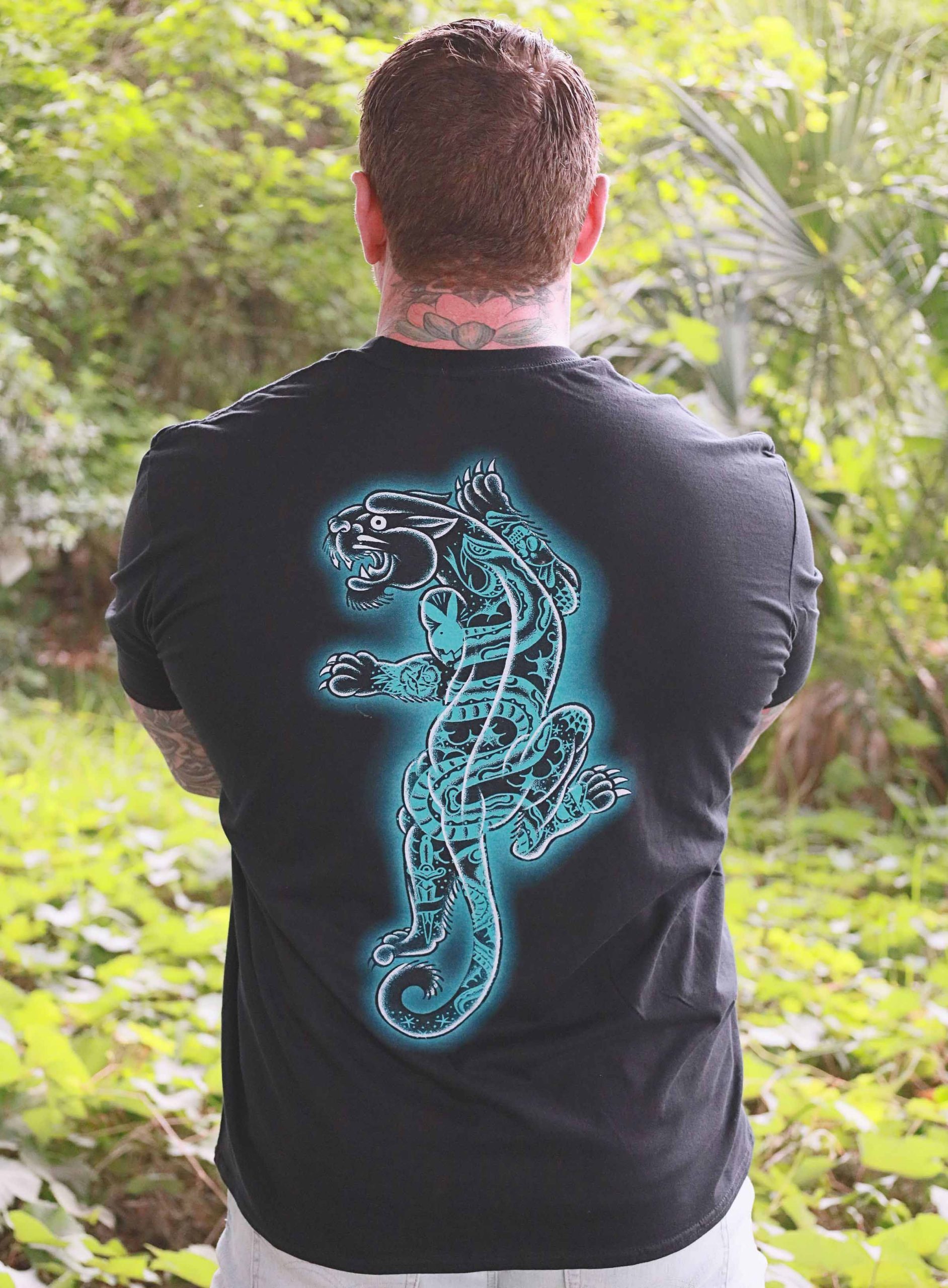 Tattooed Panther - Men's T-Shirt - Image 4