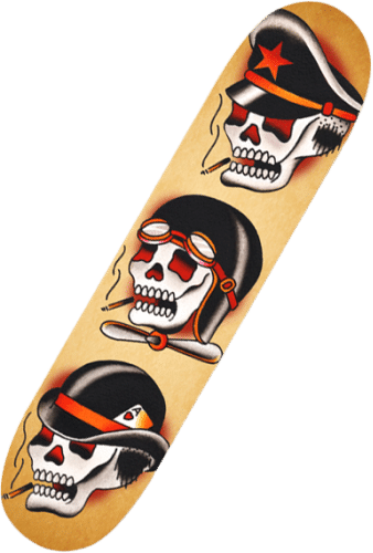Three Hats - Skate Deck