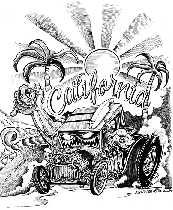 California - Men's T-Shirt - Image 3