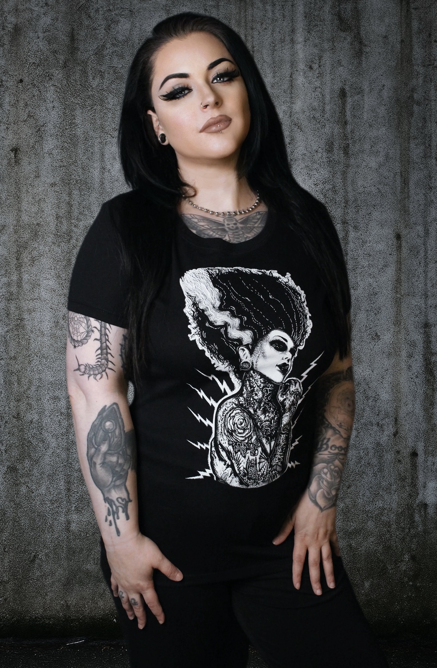 Demon Love - Women's Loose Neck T-Shirt - Image 3