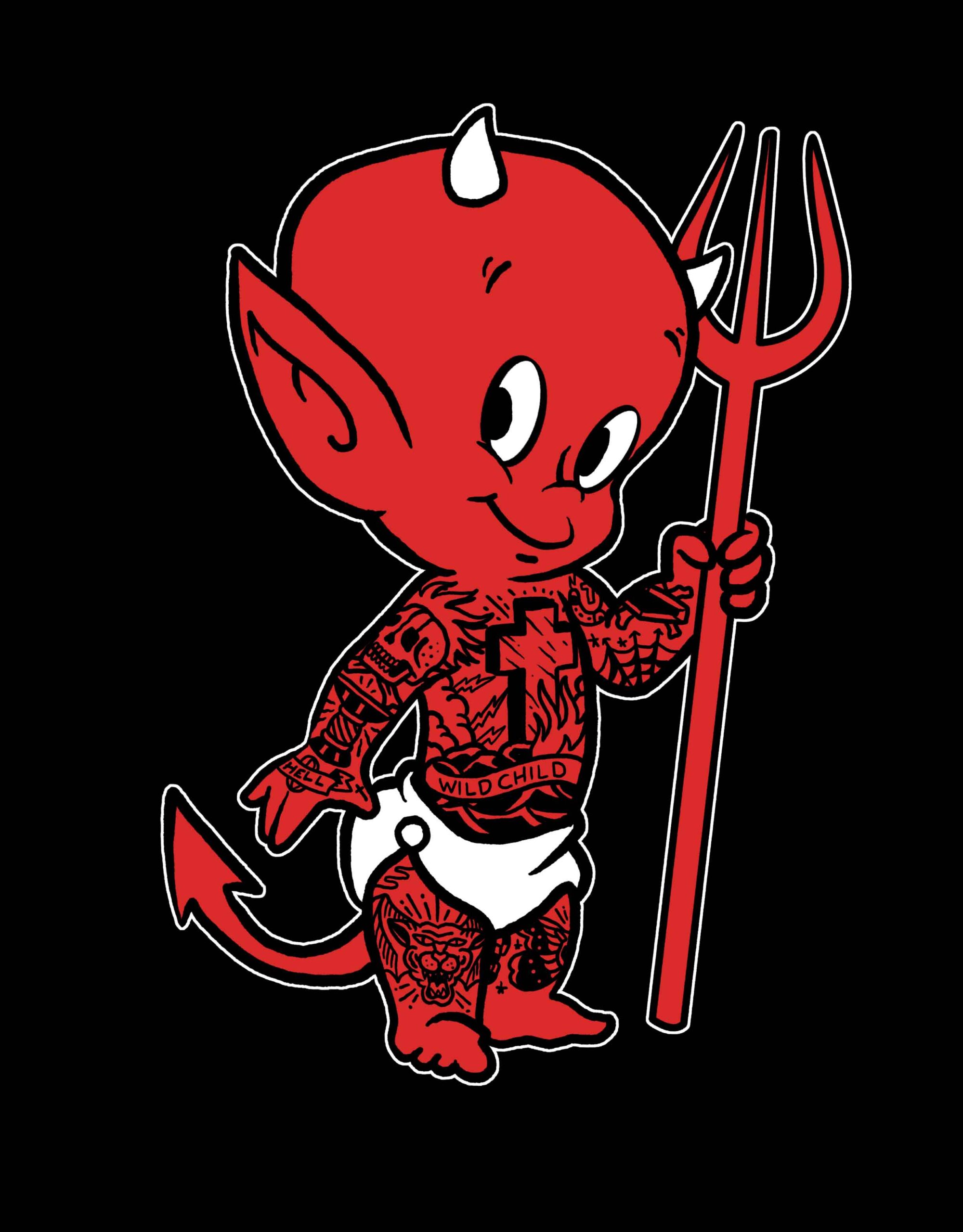 Lil Devil - Women's Loose Neck T-Shirt - Image 2