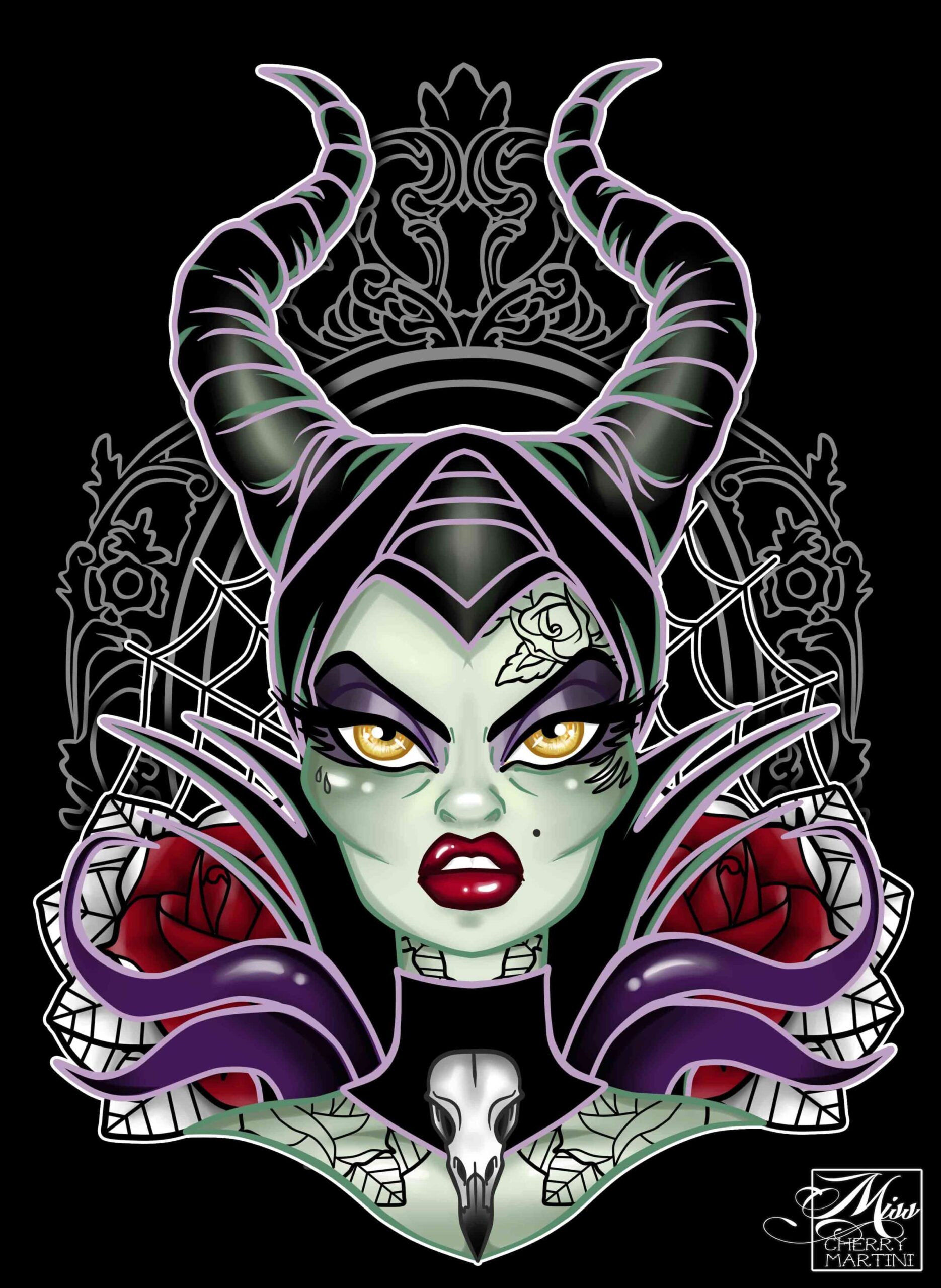Mistress of Evil - Women's Scoop Neck T-Shirt - Image 2