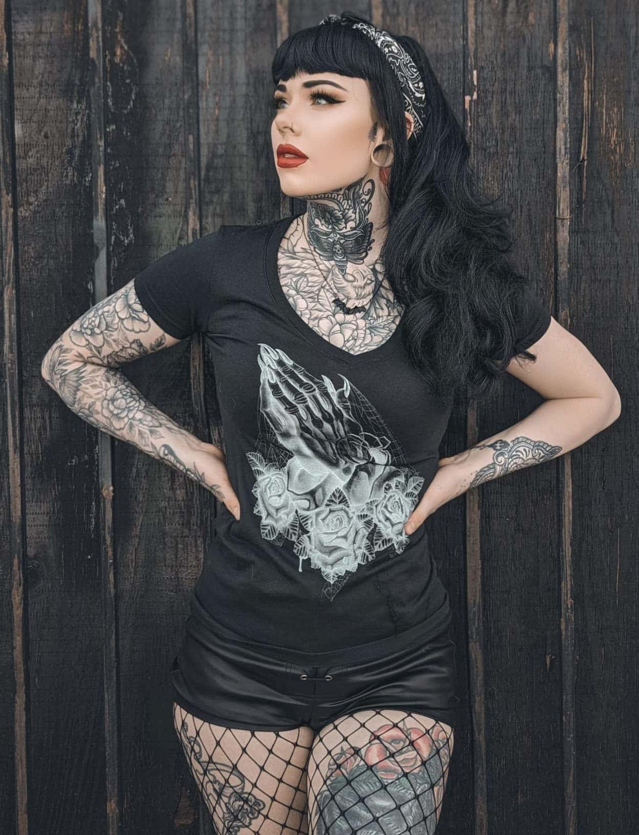 Prey - Women's V-Neck T-Shirt - Image 2