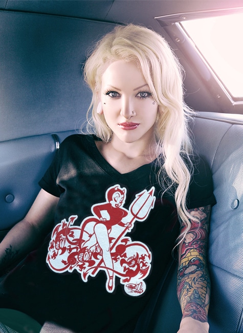 Queen of Pain - Women's V-Neck T-Shirt - Image 2