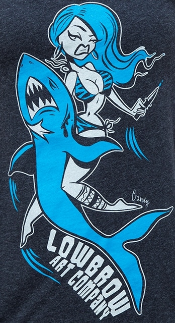 Shark Girl - Women's Loose Neck T-Shirt - Image 2