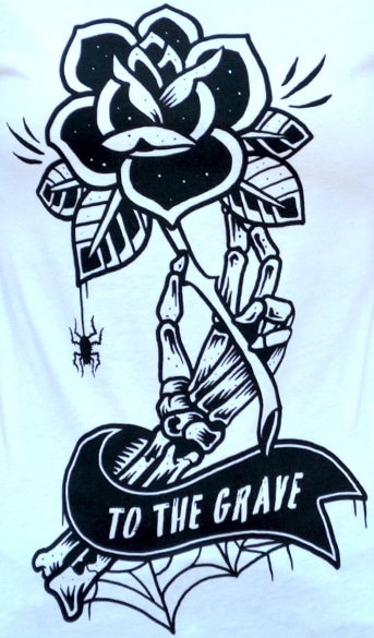 To the Grave - Women's Loose Neck T-Shirt - Image 2