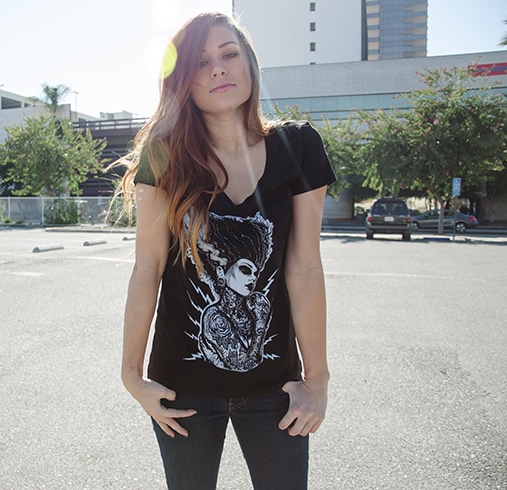 Demon Love - Women's Loose Neck T-Shirt - Image 2