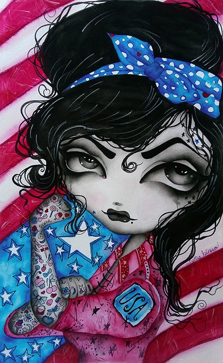 All American Pin Up Girl