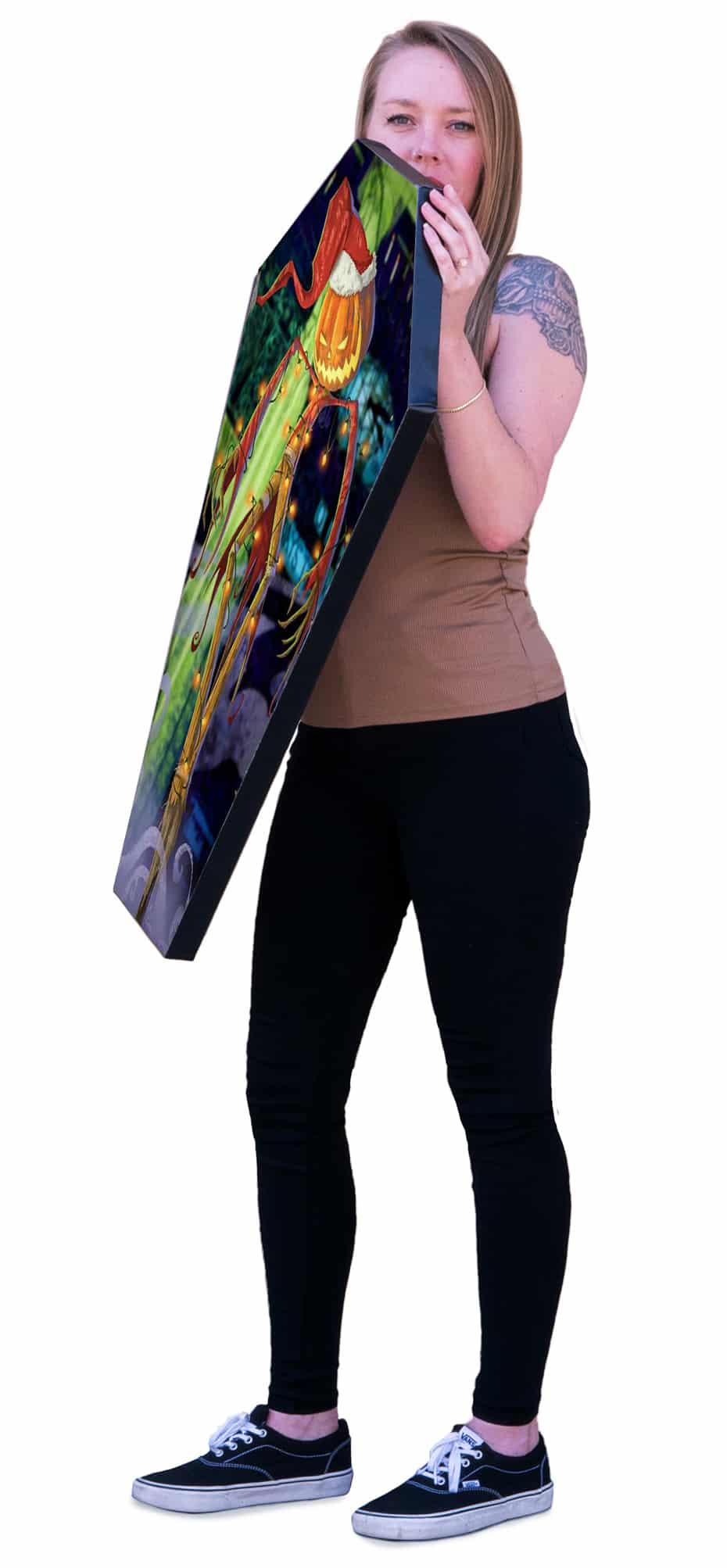 The Jack O Lantern - Stretched Canvas Coffin - Image 3