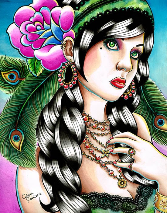 Gypsy Girl Feathers