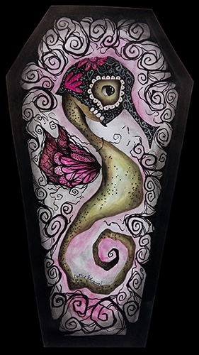 PIXIE THE SEAHORSE dia de los muertos