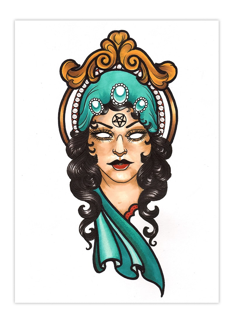 Pentagram Gypsy Woman