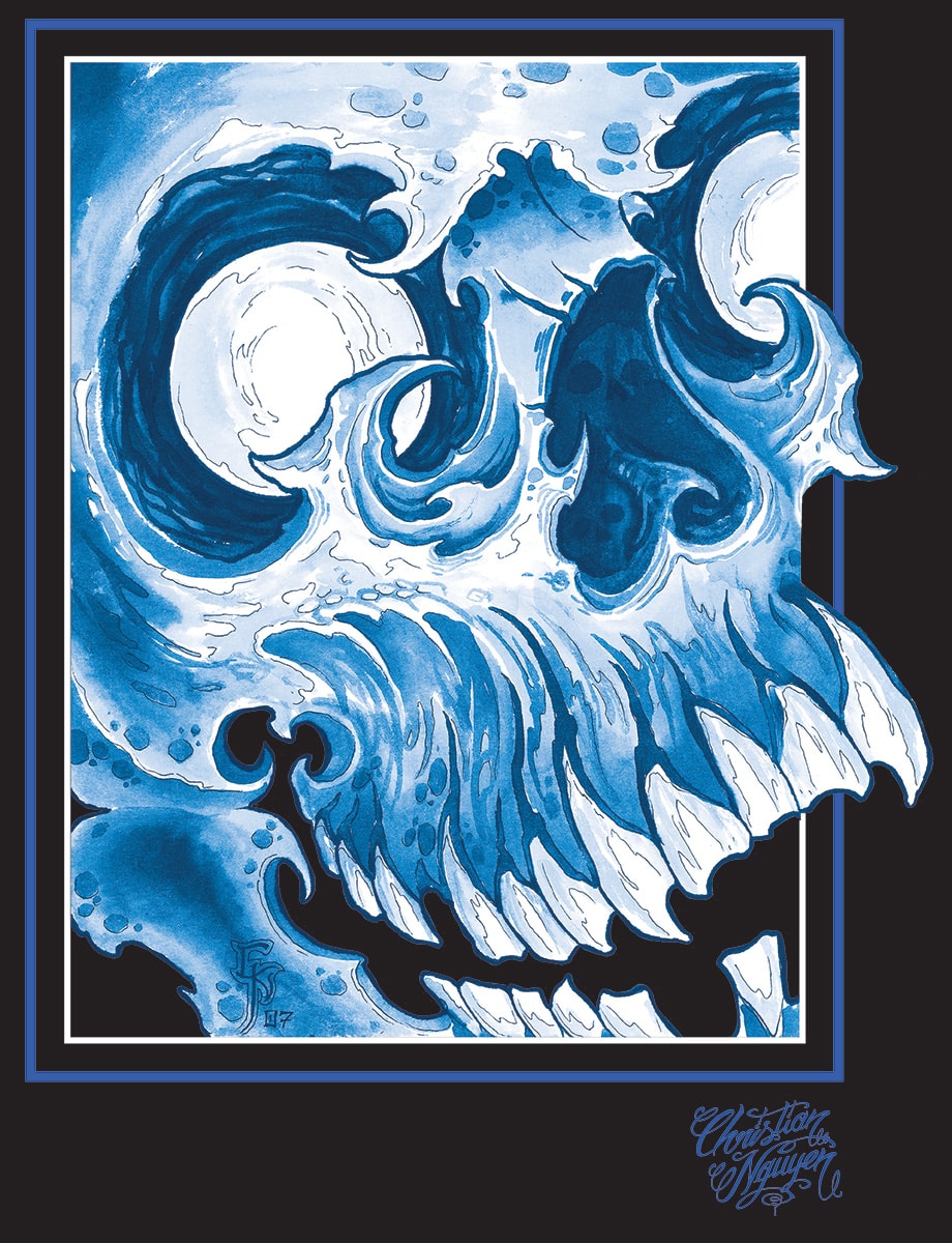 Nguyen Skull - Men's Zip Hoodie - Image 3