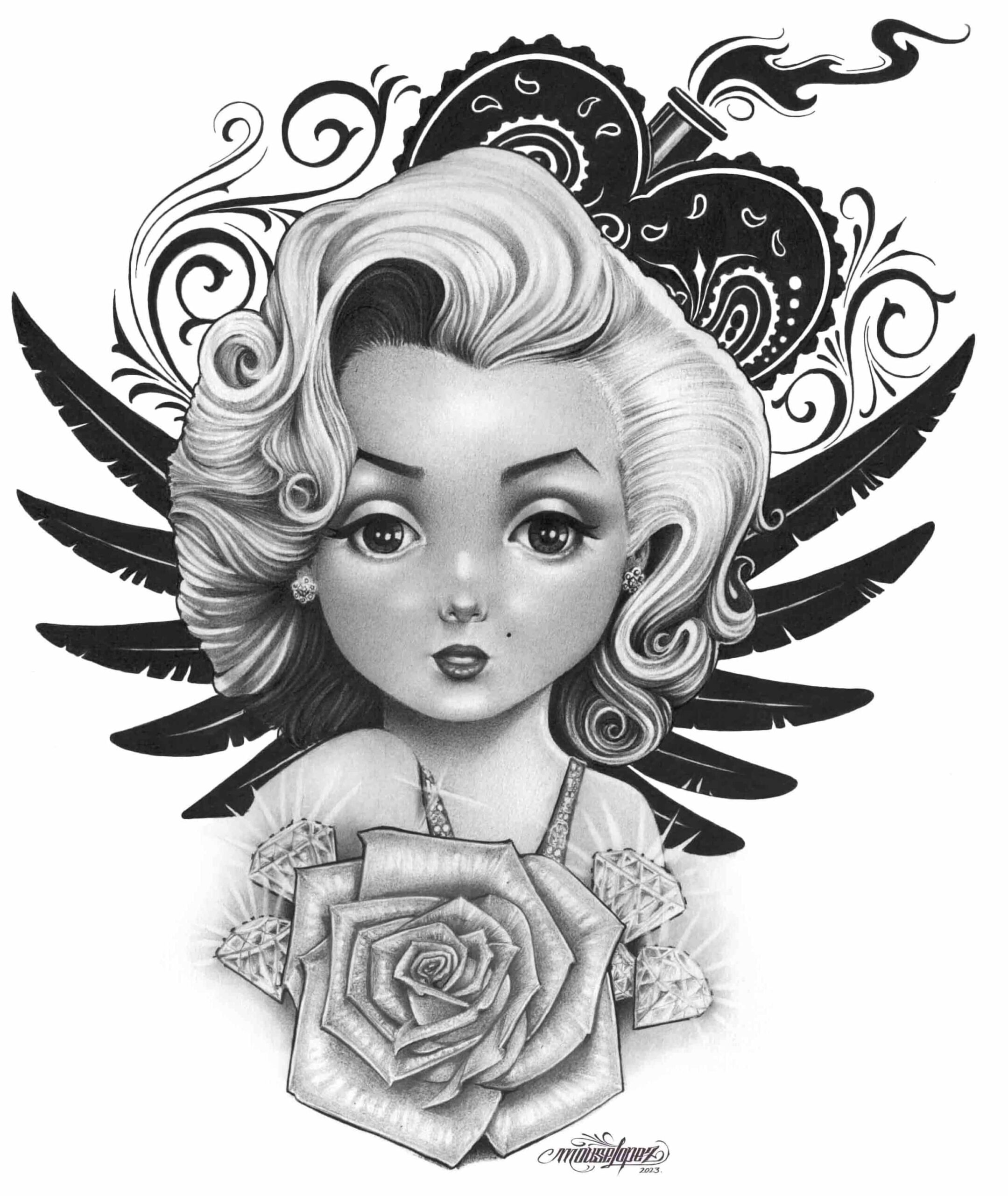 Lil Marilyn detail