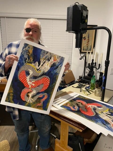 Rising Dragon - Limited Edition Signed Archival Paper Print - Image 3