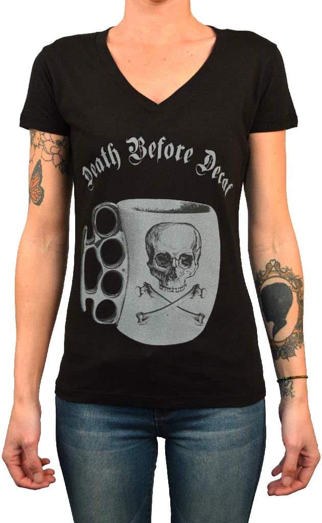 Death Before Decaf - Women's V-Neck T-Shirt