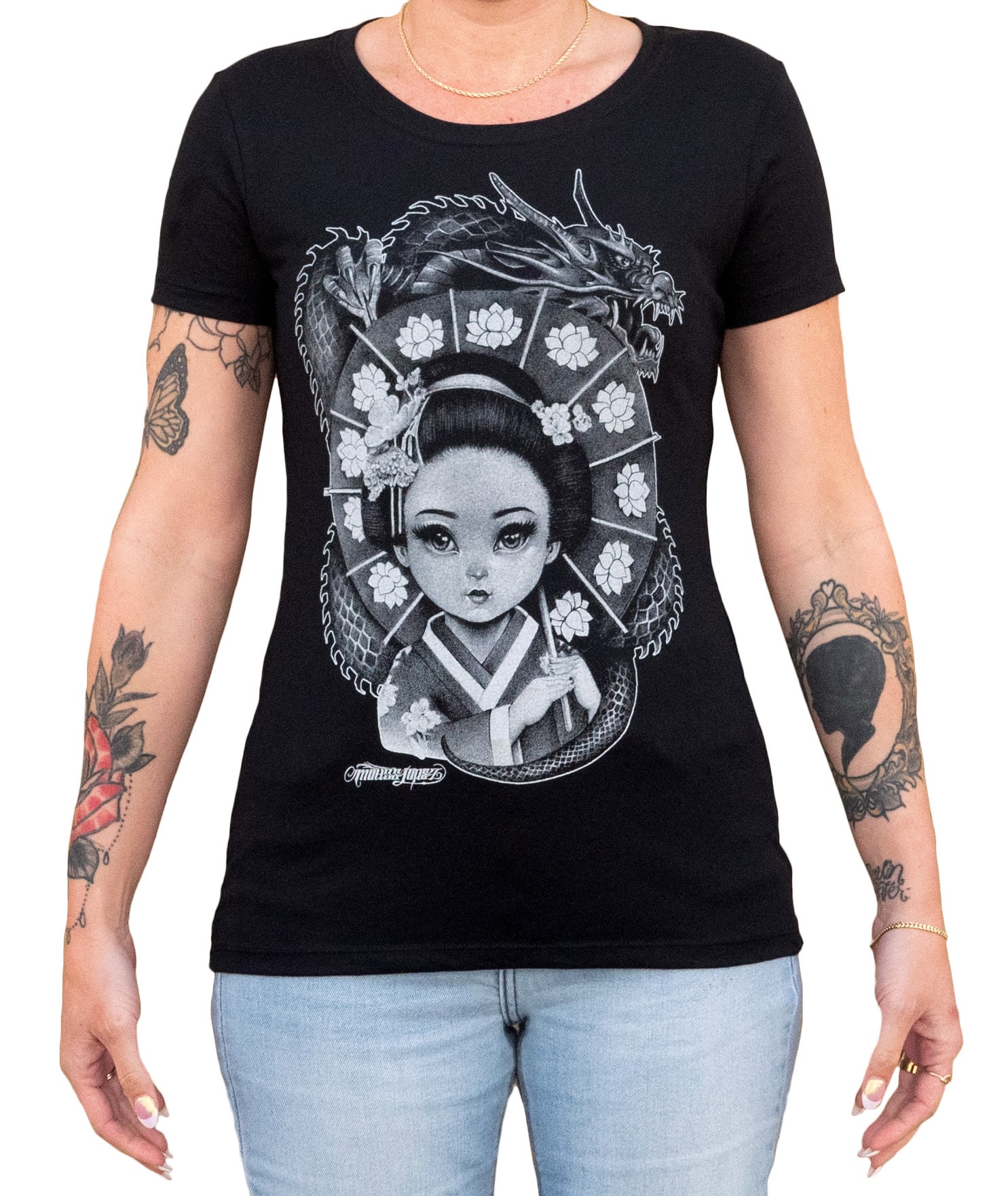 Lil Geisha - Women's Loose Neck T-Shirt