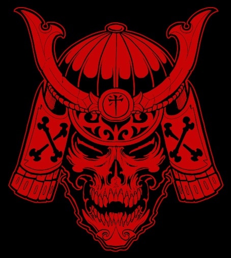 Samurai Skull - Men's T-Shirt - Image 4