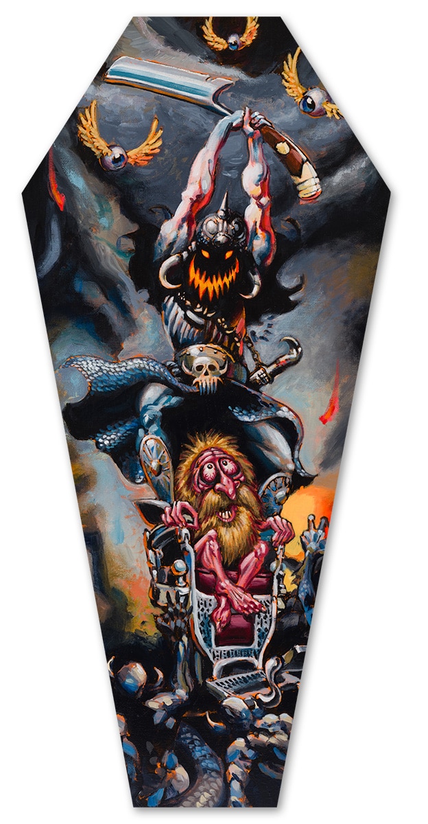 Pomp Dealer - Stretched Canvas Coffin