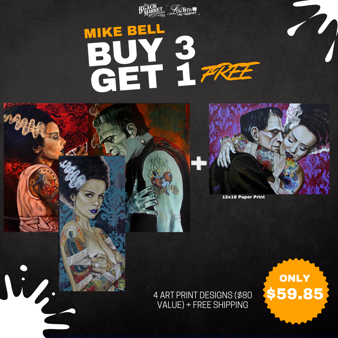 Mike Bell Buy 3 Get 1 FREE Art Print Bundle