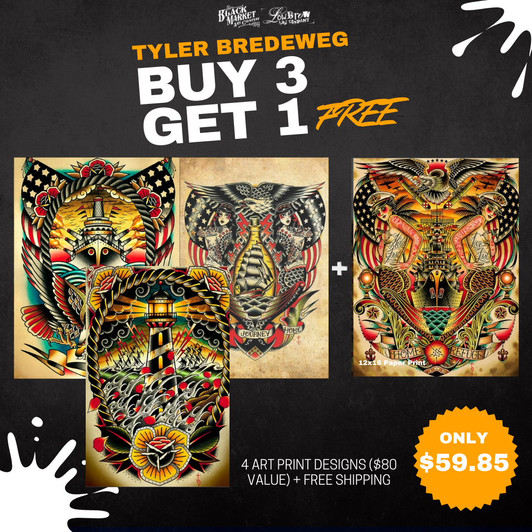 Tyler Bredeweg Buy 3 Get 1 FREE Art Print Bundle