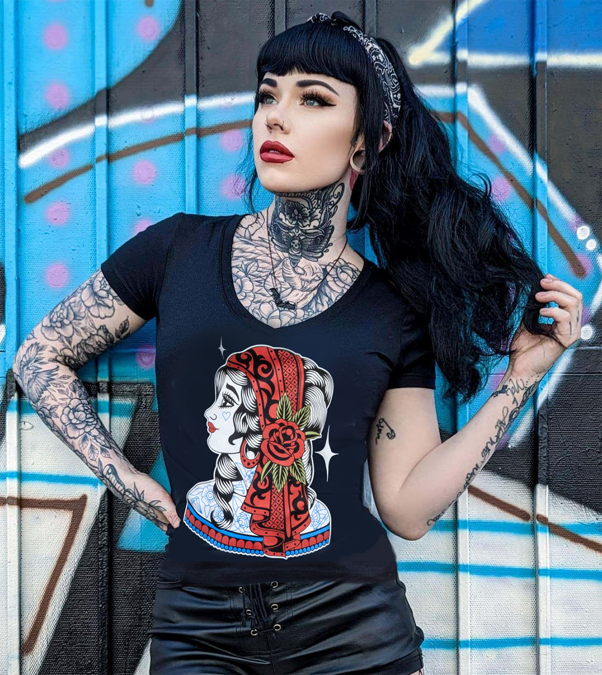 Gypsy Love - Women's V-Neck T-Shirt - Image 2