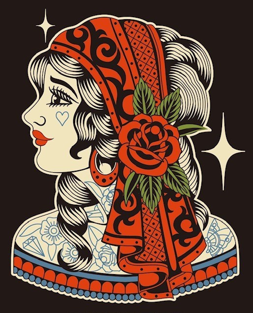 Gypsy Love - Women's V-Neck T-Shirt - Image 4
