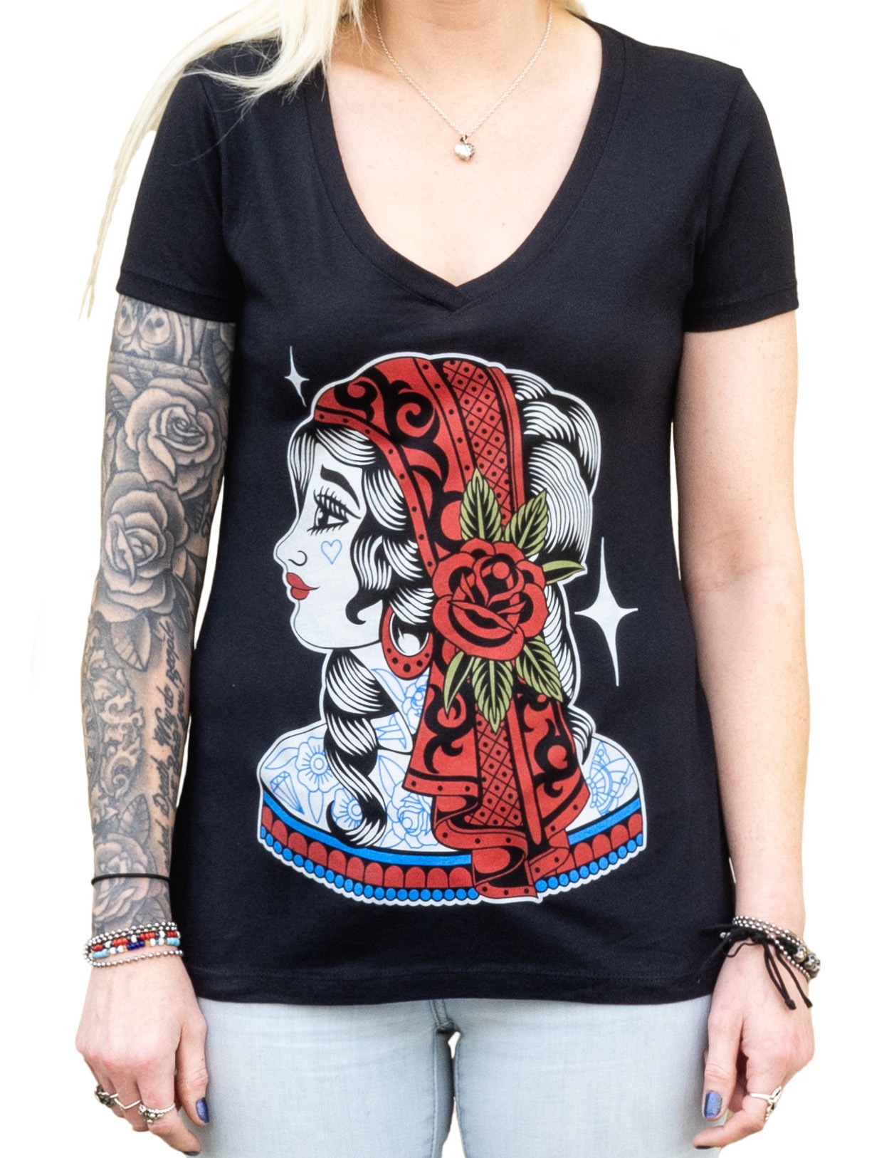 Gypsy Love - Women's V-Neck T-Shirt