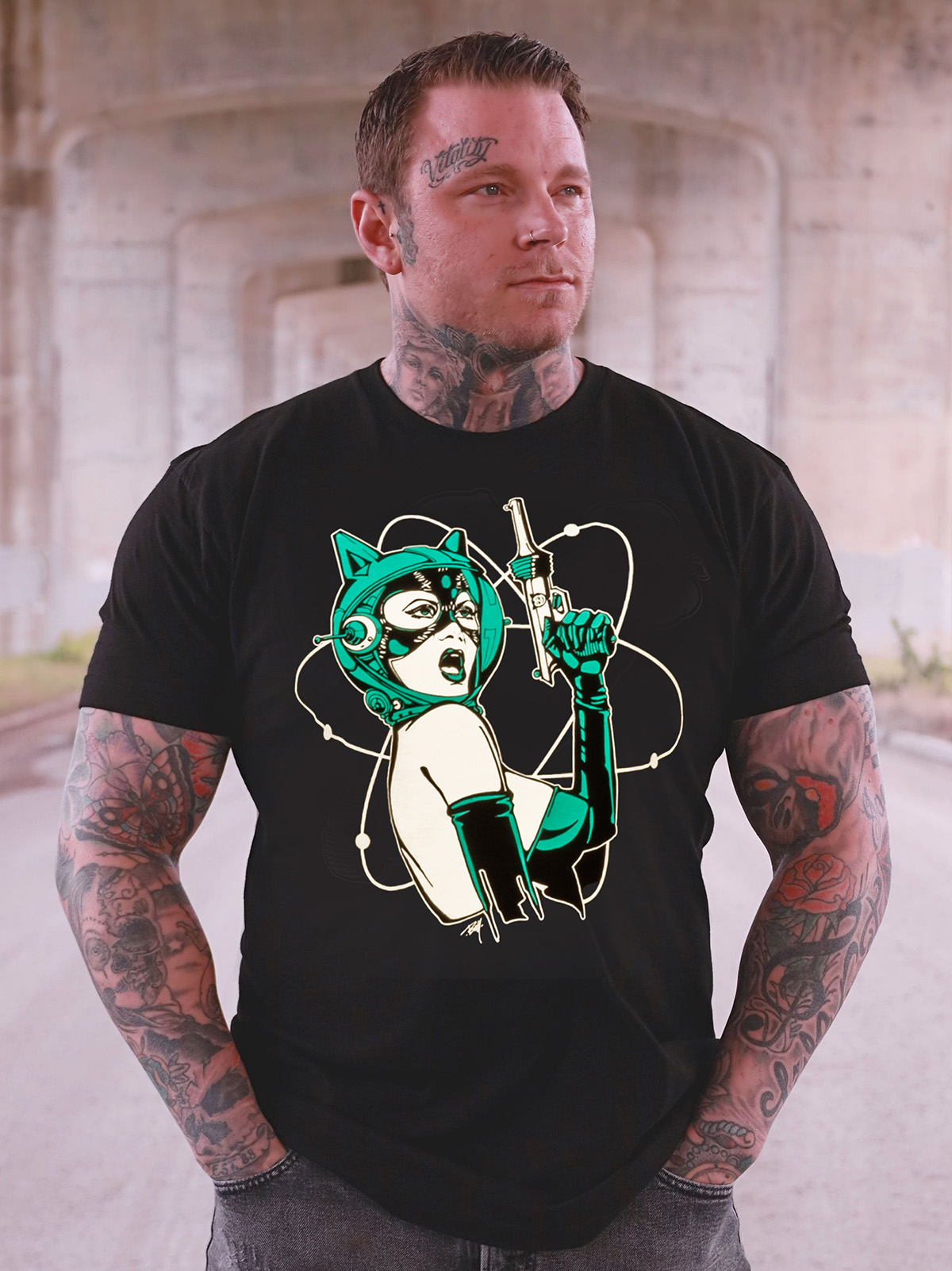 Space Pussy - Men's T-Shirt - Image 4