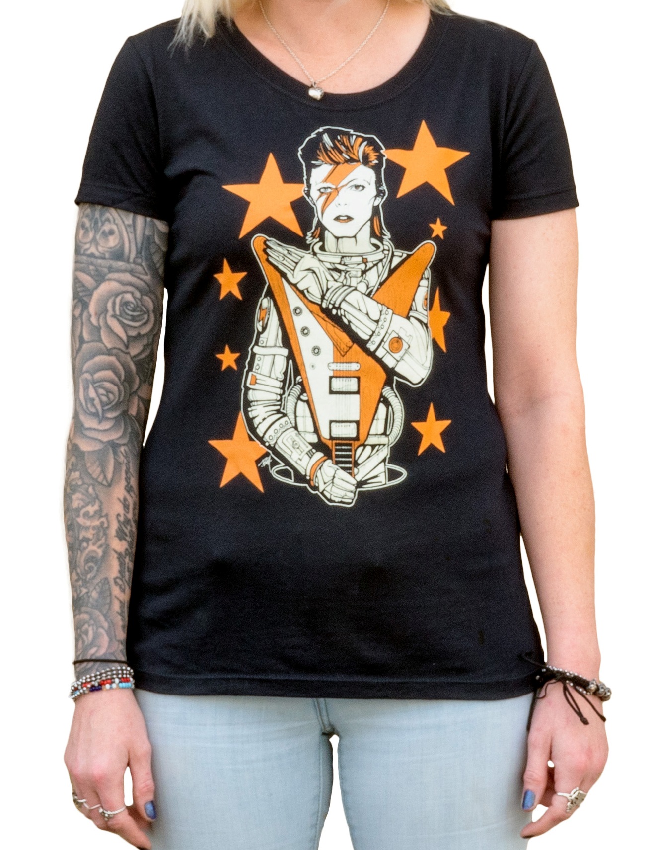 Star Man - Women's Loose Neck T-Shirt