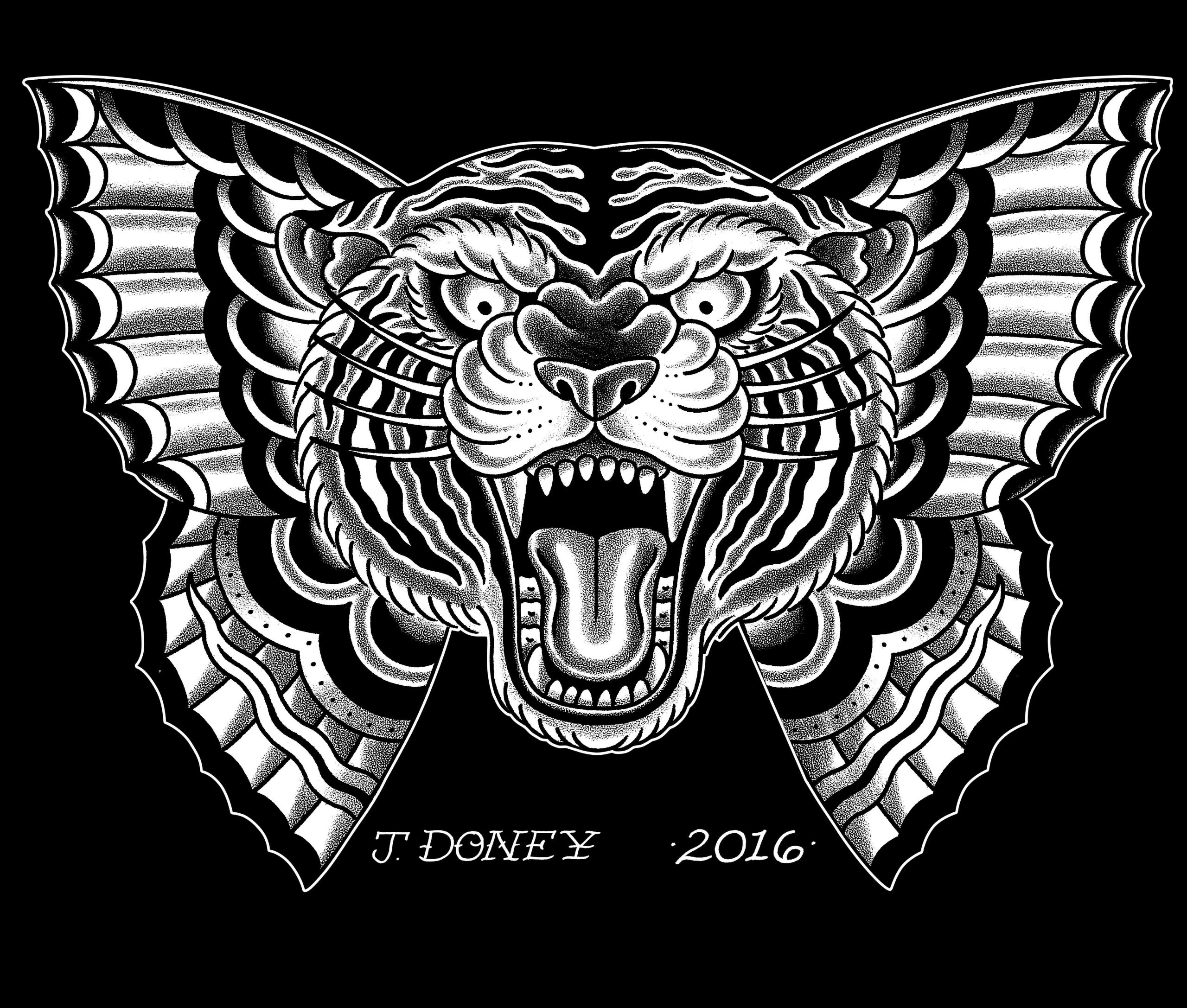 Flying Tiger - Women's Pull Over Hoodie - Image 3