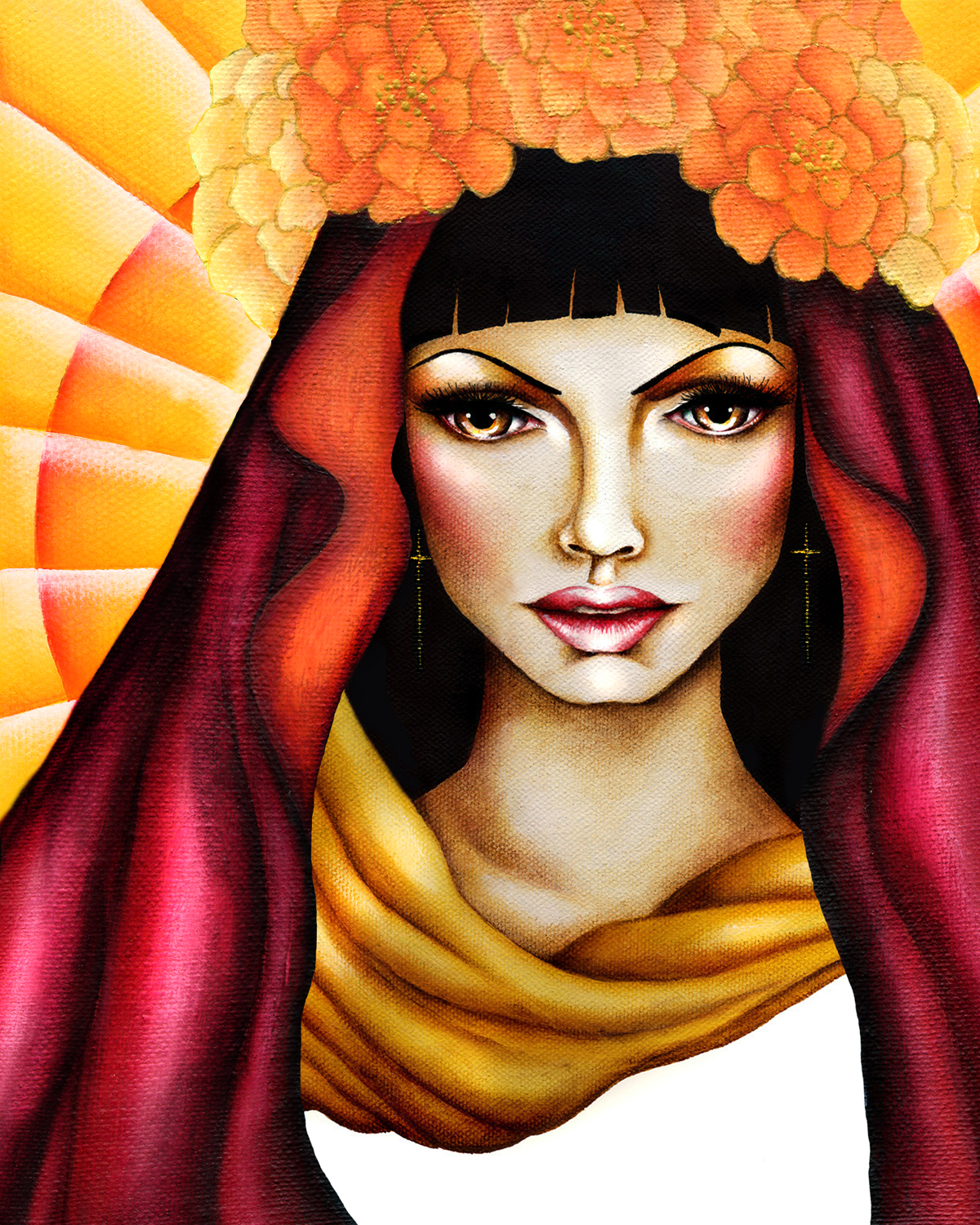 Madonna Sunrise - Day of the Dead Art