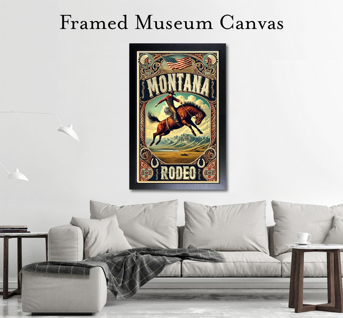 Montana Rodeo Poster - Art Print / Wall Art / Western Decor - Image 5